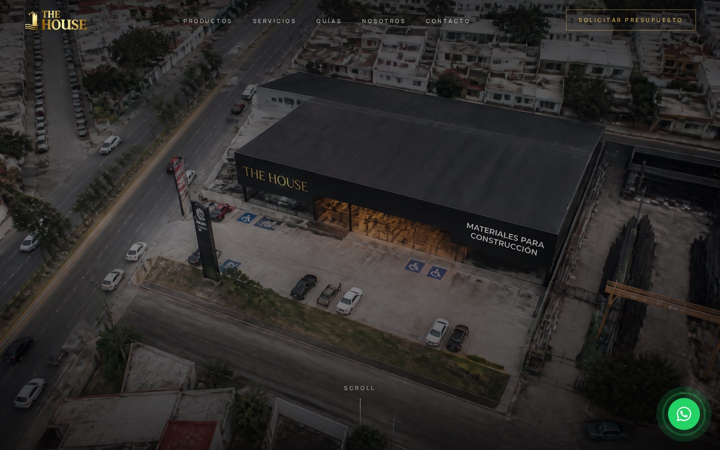 Sitio web desarrollado para THE HOUSE
